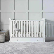 Ickle Bubba Snowdon 4 in 1 Mini 2 Piece Furniture Set White - Fibre Mattress image 4