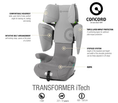 Jané Concord Transformer iTech i-Size ISOFIX Car Seat 100–150cm