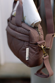 Ralphie Bear Quilted Changing Stroller Bag - Brown/Pears image 6