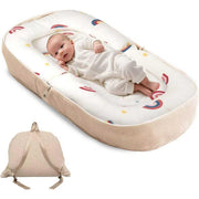 Baby Lounger 0-12 Months Foldable Infant Nest Memory Foam Backpack Travel image 1