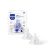 MAM Medium Flow Teats (Size 2 / 2 Months+) – 2 Pack image 1
