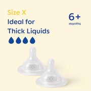 MAM Cross-Cut Teats (Size 4 / 6 Months +) - 2 Pack image 2