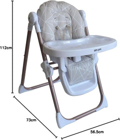 My Babiie Christina Milian AMPM Geometric Mocha Highchair