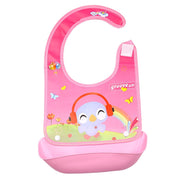 Cartoon baby PVC three-dimensional bib Increase baby bib Waterproof silicone children's dinner pocket image 15