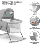 Kinderkraft Lovi 3-in-1 Baby Crib - Grey image 7