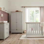 Tutti Bambini Verona 3-Piece Nursery Furniture Set – Dove Grey & Oak image 1