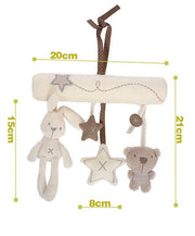 Infant Toddler Rattles Toys for Baby Stroller Crib Soft Rabbit Bear Style Pram Hanging Toys Plush Appease Doll Bed Accessories image 4