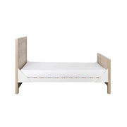 Tutti Bambini Modena 3-in-1 Cot Bed - White/Oak image 5