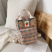 Kids Mini Checked Backpack – Cute Cartoon Rucksack image 8