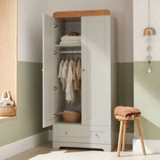 Tutti Bambini Rio Wardrobe - Dove Grey/Honey Oak image 5