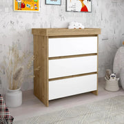Shefa Kids 880 Baby Changing Unit - Cremona Oak/White image 1