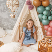 MINICAMP Teepee Tent for Kids with Ruffled Trim image 3