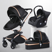 High Landscape Baby Stroller 360-degree Rotation 3-in-1 Basket Foldable image 2