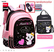 Kids School Cute Cat Print Backpack image 14