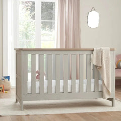 Tutti Bambini Verona 3-Piece Nursery Furniture Set – Dove Grey & Oak