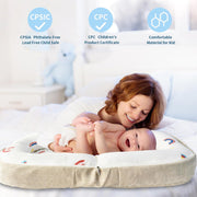 Baby Lounger 0-12 Months Foldable Infant Nest Memory Foam Backpack Travel image 5