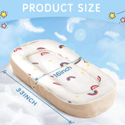 Baby Lounger 0-12 Months Foldable Infant Nest Memory Foam Backpack Travel image 7