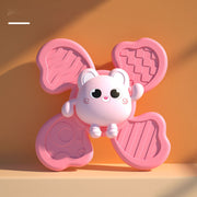 Baby Bath Spinning Top Toy Safe Interesting Baby Bath Toys Animal Hand Spinner Toys With Suction Cups Spin Toy image 7