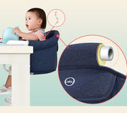 Portable Foldable Baby Booster Seat – Washable Feeding Chair with Safety Harness image 4
