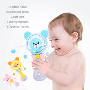Baby Music Teether Rattle Animals Cartoon Toys image 1