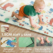 AIYAPLAY Double-Sided Foldable Baby Play Mat – Dinosaur Design image 5