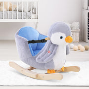 HOMCOM Penguin Rocking Toy with Music – 18+ Months image 2