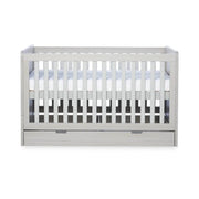 Ickle Bubba Pembrey Cot Bed & Under Drawer Ash Grey - Premium Sprung Mattress image 7