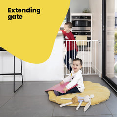 Safety 1st Wall Fix Extending Metal Safety Gate – White