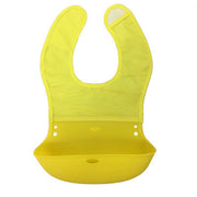 Cartoon silicone baby bib image 1
