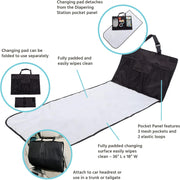 JL Childress On-The-Go Nappy Changing Mat with Storage Pockets - Grey image 5