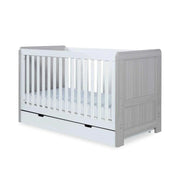 Ickle Bubba Pembrey Furniture Set Under Drawer Ash Grey & White 3 pcs - Premium Sprung Mattress image 2