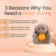 Breathing Rabbit Soothing Sensory Plush Toy With Relieve Anxiety Bunny Comforter Breathes For Newborn Conciliate Baby image 4
