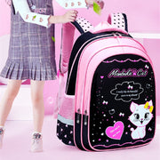 Kids School Cute Cat Print Backpack image 1