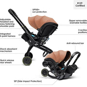 Doona X Infant Car Seat & Stroller – Terracotta image 2