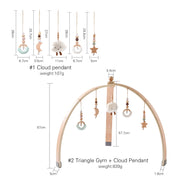 Wooden Baby Play Gym with Activity Toys image 7