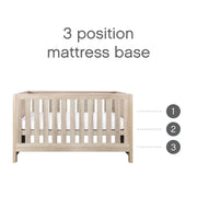 Tutti Bambini Modena 3-Piece Nursery Furniture Set – Oak image 7