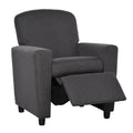 HOMCOM 2-in-1 Kids Armchair with Footrest – Grey