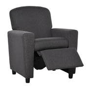 HOMCOM 2-in-1 Kids Armchair with Footrest – Grey image 1