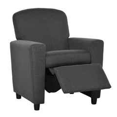 HOMCOM 2-in-1 Kids Armchair with Footrest – Grey