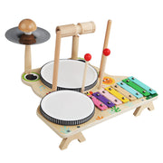 Early Educational Frog Multi-functional Drum Kit Children's Toys Improve Hands-on Ability Suitable For 3-6 Years Old Baby image 5