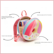 Kindergarten School Bag Donut Early Education Training Institution Children Backpack image 2