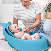Skip Hop Moby Smart Sling 3-Stage Baby Bath Tub - Baby Beluga image 4