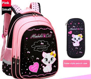 Kids School Cute Cat Print Backpack image 12