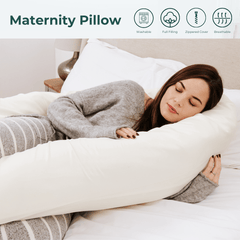 9 Ft Full Body Support Pillow with Removable Light Blue