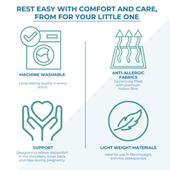 12 Ft Full Body Support Pillow – Pillow Only (No Cover Included)