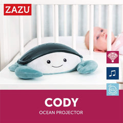 ZAZU Cody the Crab Ocean Projector & Night Light