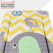 Callowesse Soft Foam Baby Changing Mat - Elephant Chevron image 2