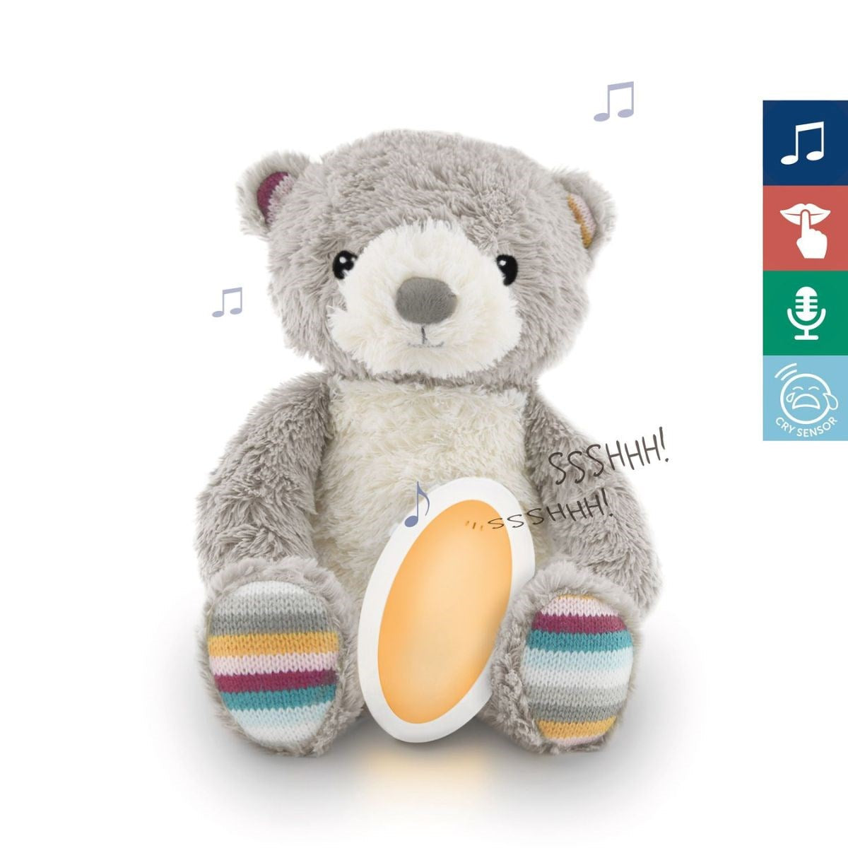 ZAZU Bruno Bear Sleep Shusher with Light & Sound