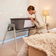 Ickle Bubba Drift Gliding Crib - Ash Grey image 1