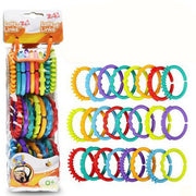 Rainbow Ring Toy Tooth Glue Baby Bite Glue 0-3 Years Old image 1